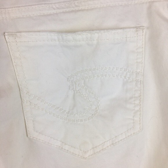 Silver Jeans White Suki Capri Cotton Jeans 27 - Picture 4 of 7